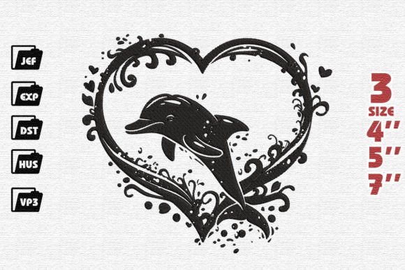 Cute Dolphin Embroidery Design Review