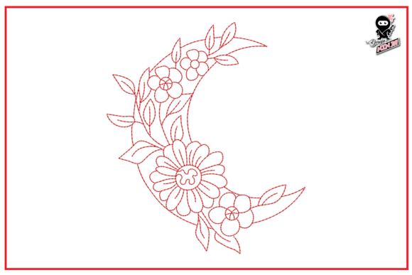 Floral Moon Redwork Review