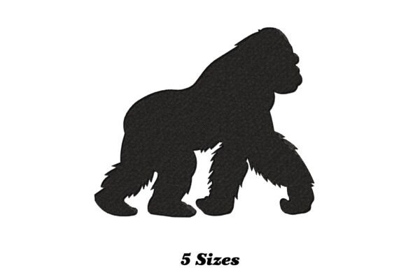Gorilla Silhouette Embroidery Design Review