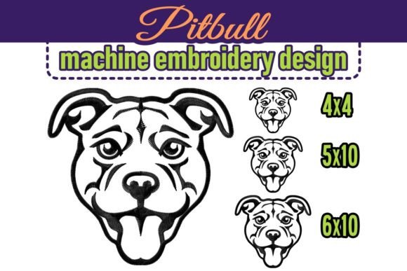 Happy Pitbull Face Embroidery Review