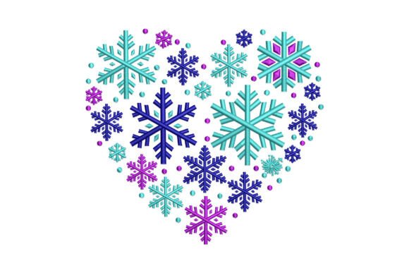 Heart-shaped Snowflakes Embroidery Review