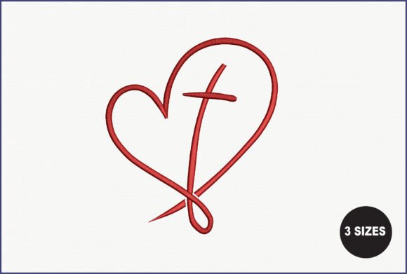 Heart with Cross Embroidery Design Review