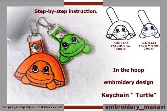 Keychain Turtle ITH Review for Small Business Merch