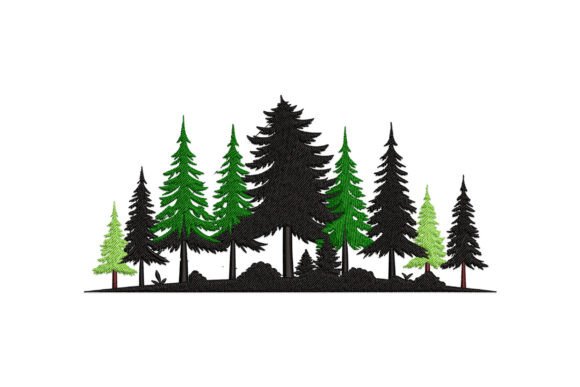 Pine Tree Forest Silhouette: A Designer's Review for Handmade Gifts