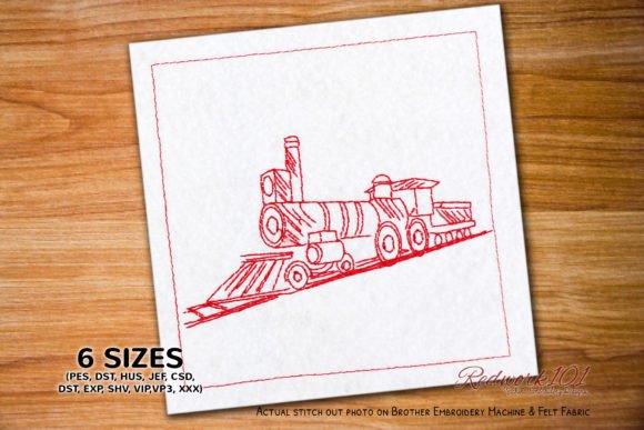 Steam Locomotive Embroidery Design Review