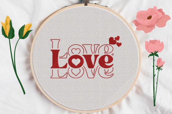 Valentine Love Love Love Embroidery Review